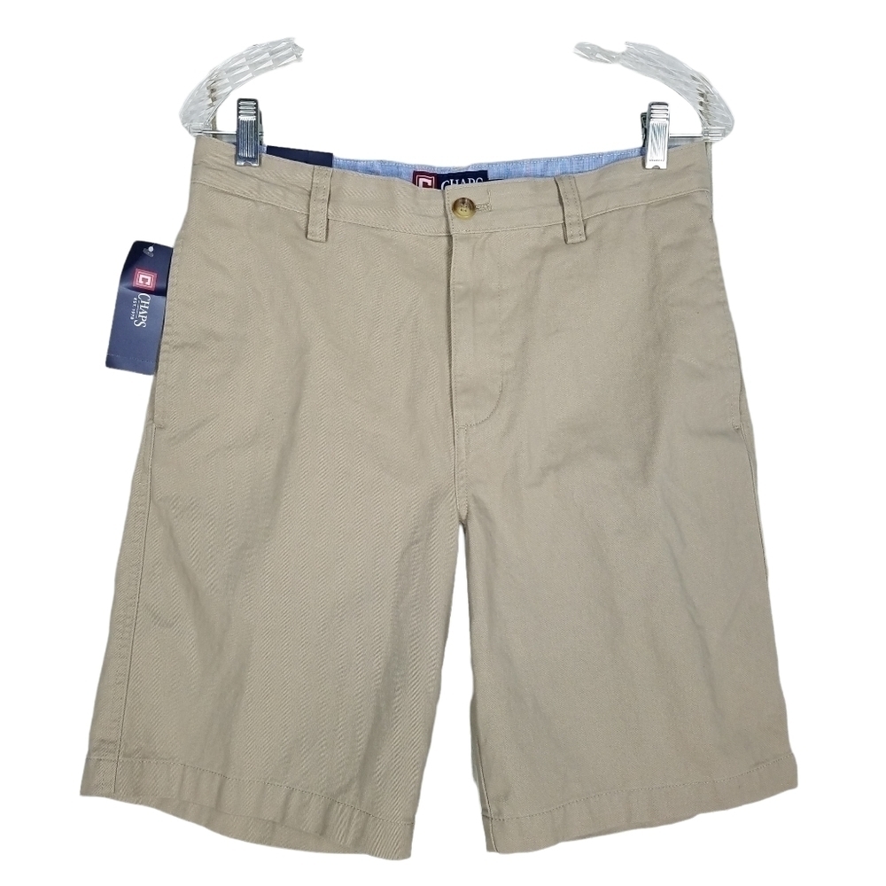 Ralph Lauren Chaps Flat Front Shorts Tan Khaki Size 30